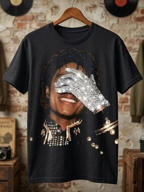 Michael Jackson Diamond Glove Graphic T-Shirt, 90s King of Pop Tee